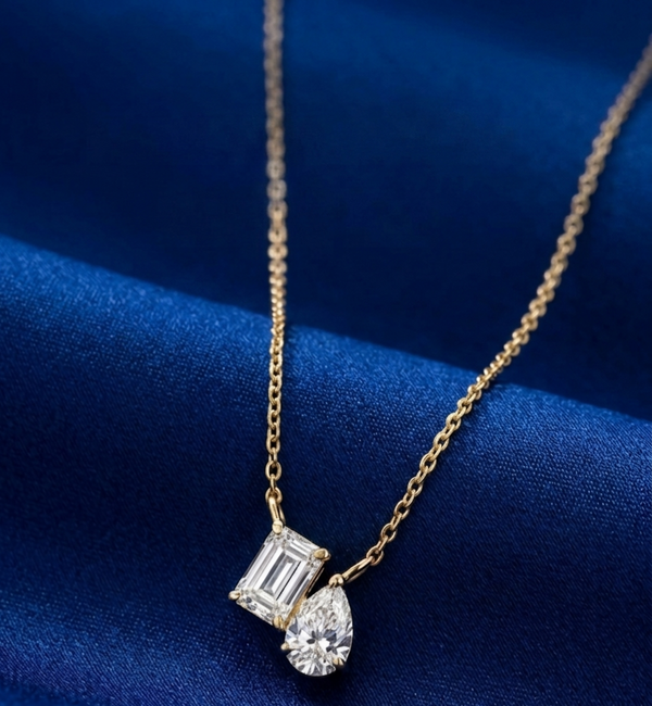 Éclat Duo Diamond/Gold18k Pendant